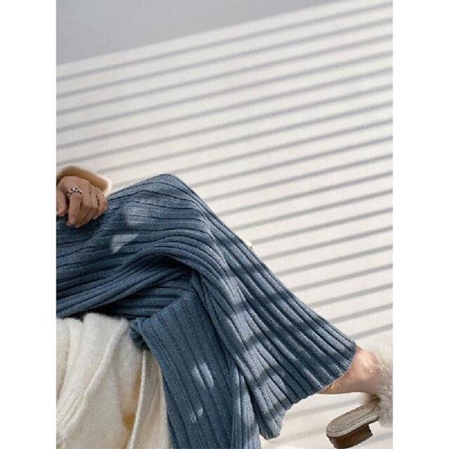 Dressbetty - Pants New Knitted Wide-leg Pants