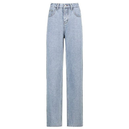 Butterfly Print Jeans Woman High Waist Denim Pants
