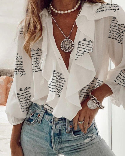 Vera Ruffled Blouse