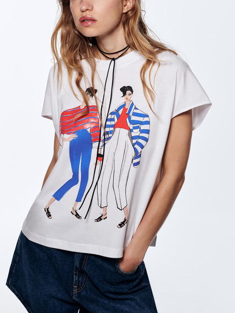 Nicole Printed T-shirt