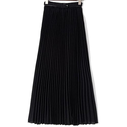 High Waist Pleated Maxi Skirts