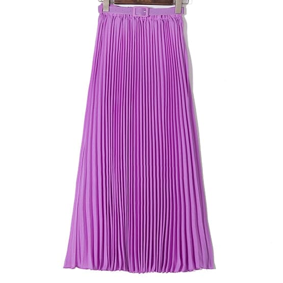 High Waist Pleated Maxi Skirts