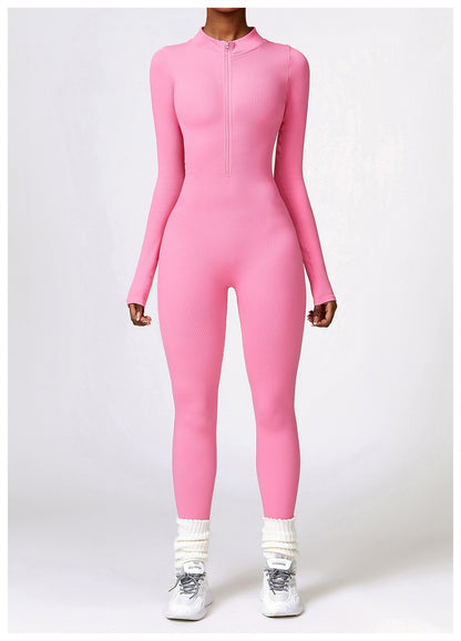 Serena - Zip Up Jumpsuit Long Sleeve