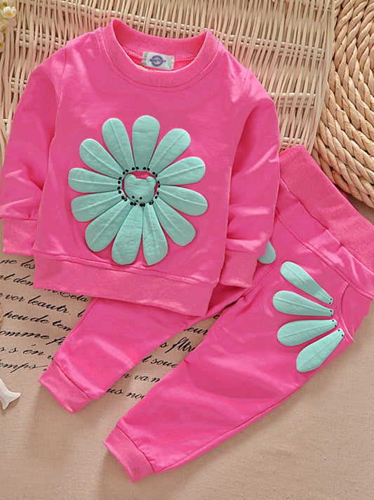 Cotton Girl Decor Pocket Design Pants Set Ar5047