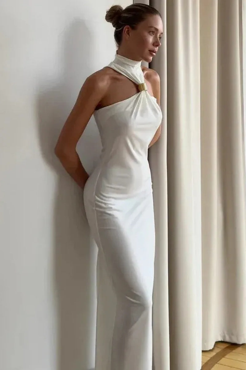 Off-shoulder Long Evening Maxi Dress