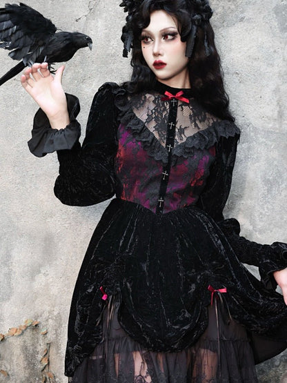 Gothic Lolita Velvet Dress