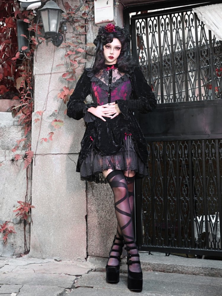 Gothic Lolita Velvet Dress