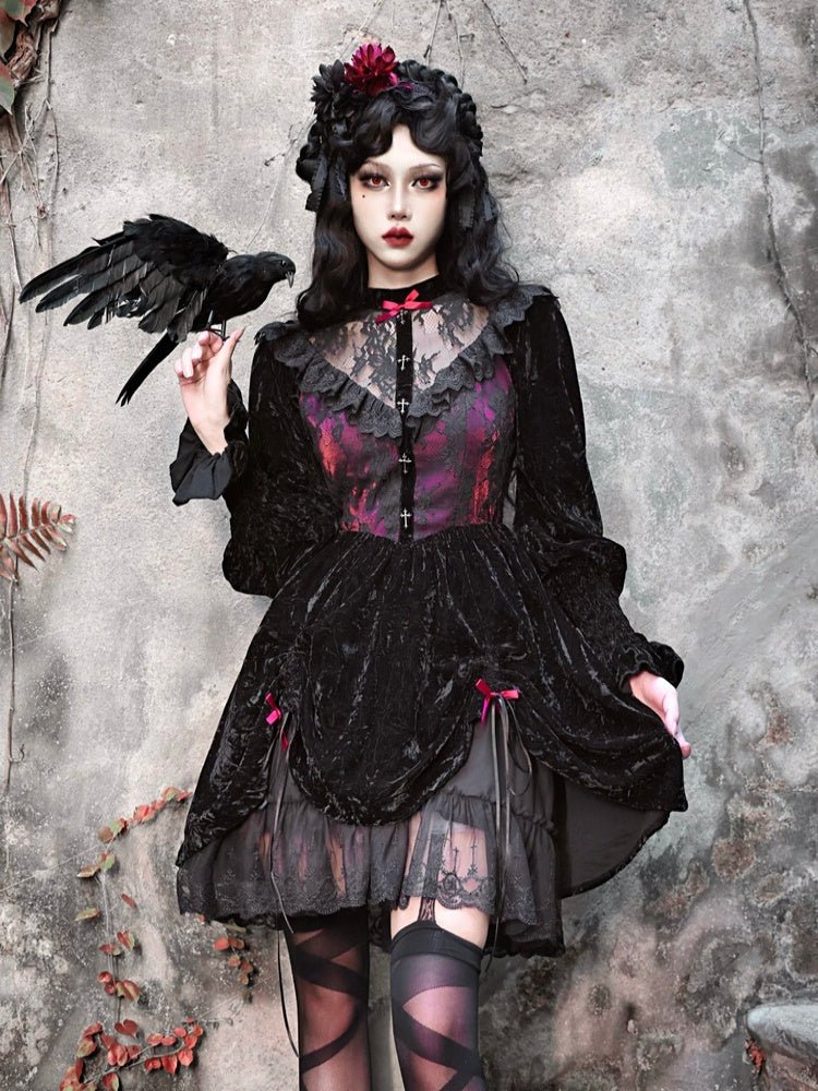 Gothic Lolita Velvet Dress