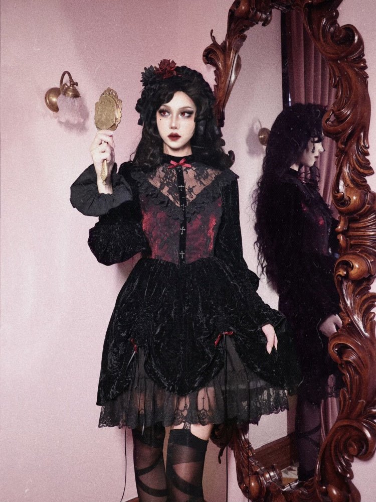 Gothic Lolita Velvet Dress