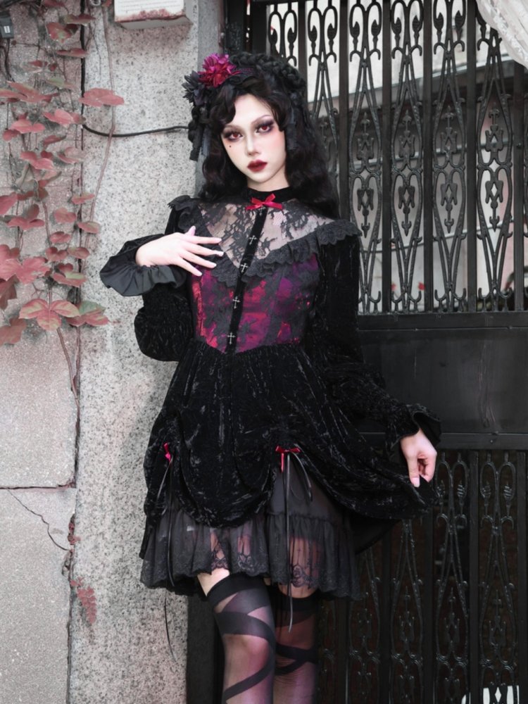 Gothic Lolita Velvet Dress