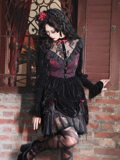 Gothic Lolita Velvet Dress