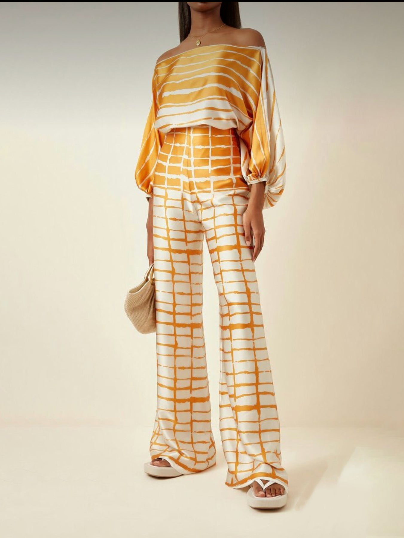 Printed Shirt and Pants Two Piece Set