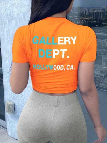 Gallery Dept Letter Print T-shirt Ar506