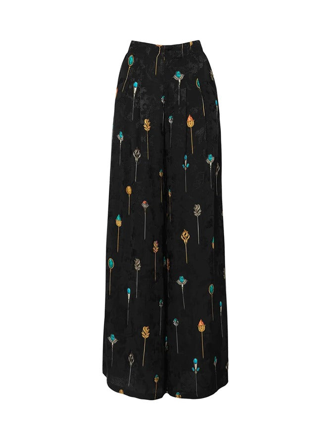 Jewelry Printed Bikini and Skirt or Pants