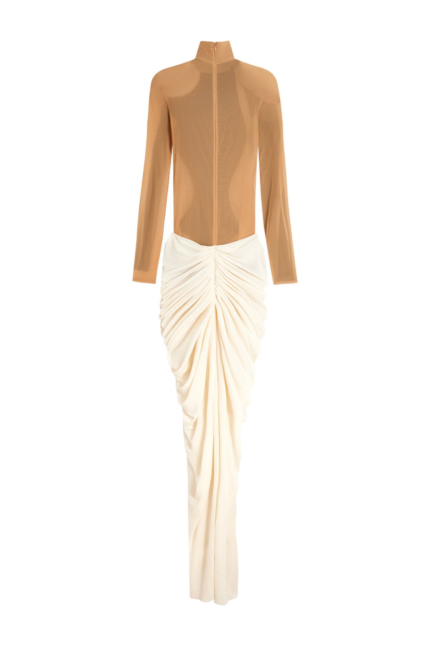 Amanda Color Block Draped Maxi Dress