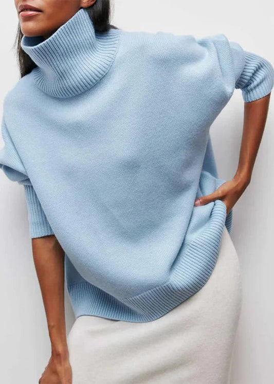 Cozy Turtleneck Pullover - Color Sweater