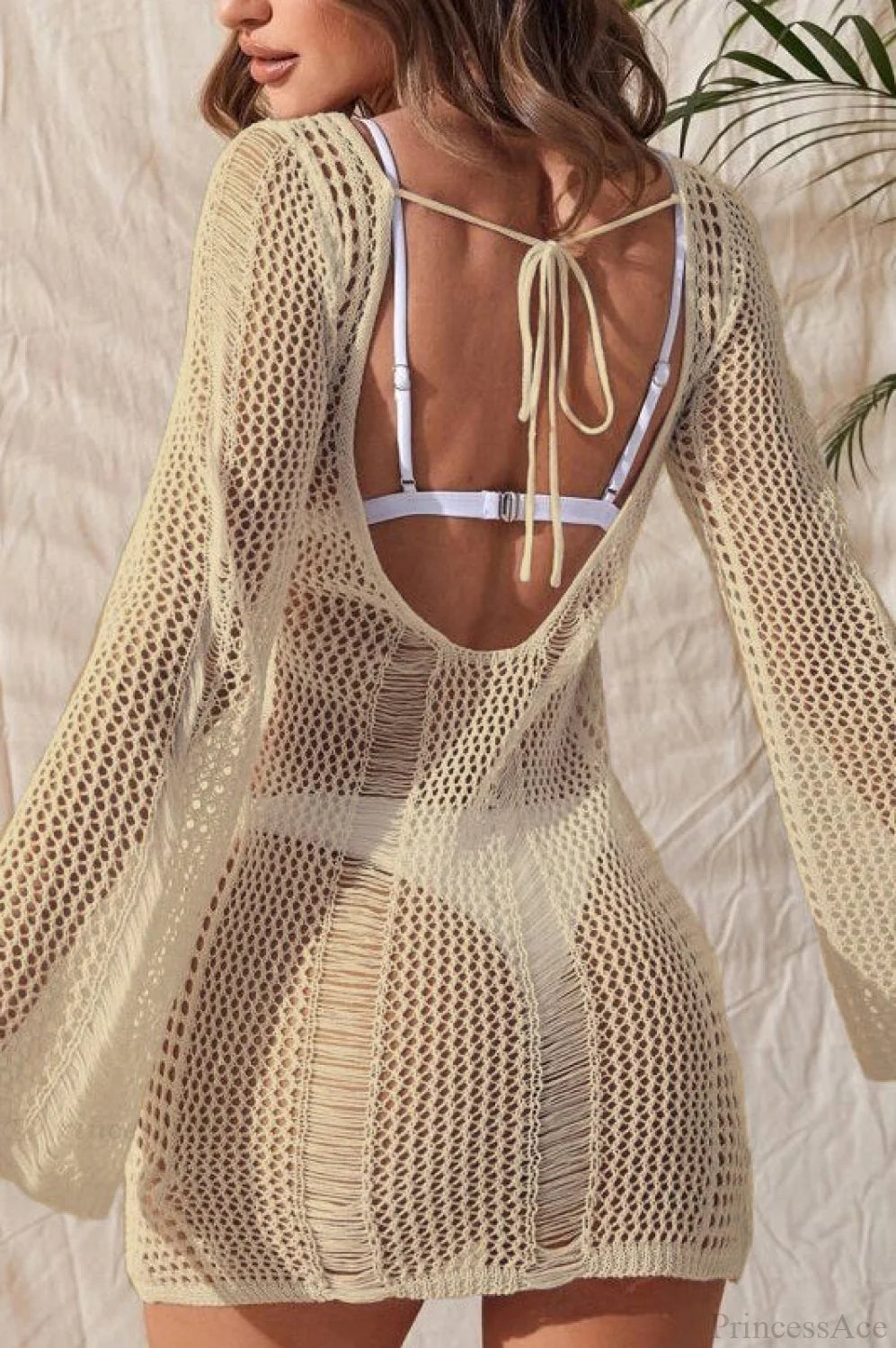 Sheer Chiffon V-neck Blouse