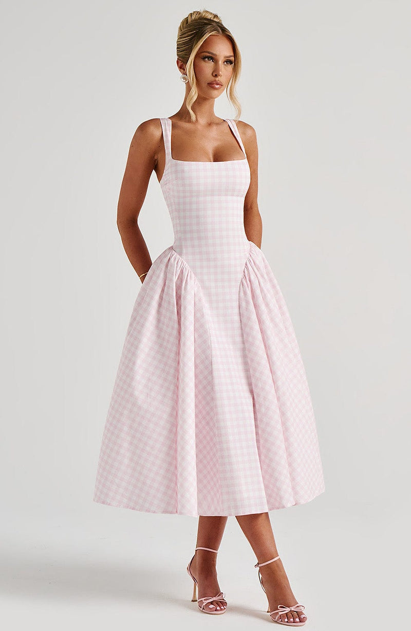 Serenity - Modern Elegance Midi Dress