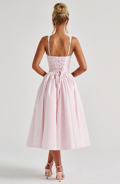 Serenity - Modern Elegance Midi Dress