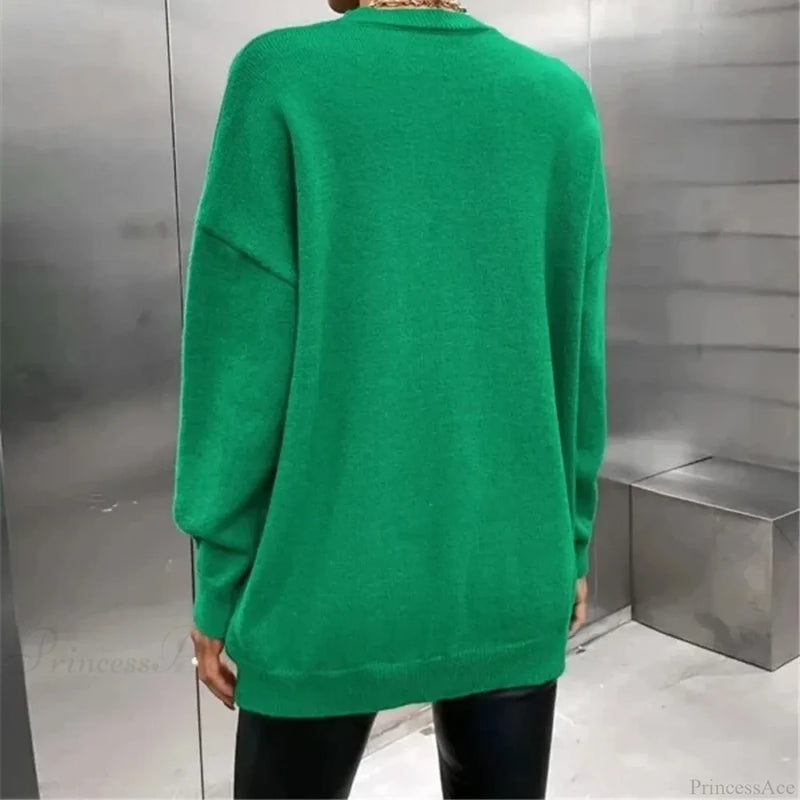 Simple Warm Thick Autumn Winter Knit Elastic Jumper Christmas Sweater