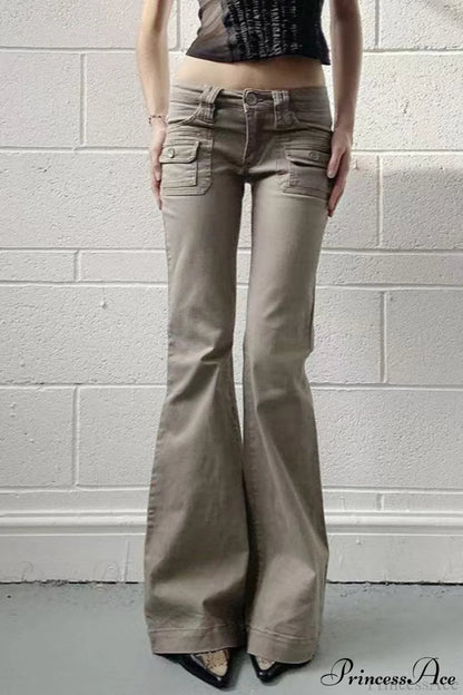 Skinny Low Rise Bootcut Cargo Pants