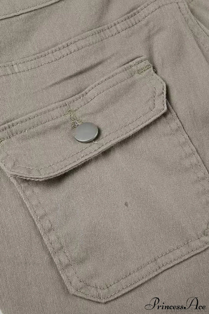 Skinny Low Rise Bootcut Cargo Pants