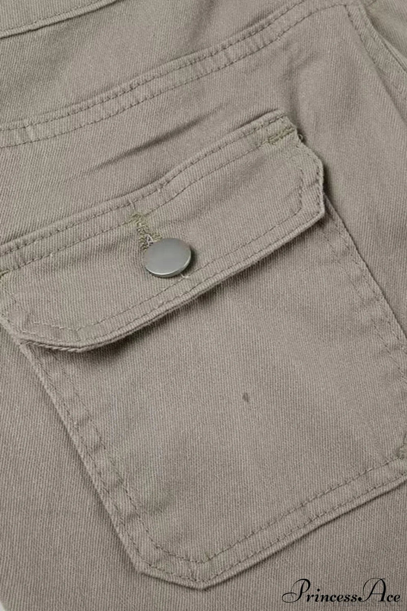 Skinny Low Rise Bootcut Cargo Pants