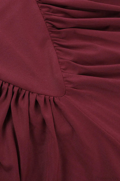 Slim High Neck Slit Bodycon Maxi Dress