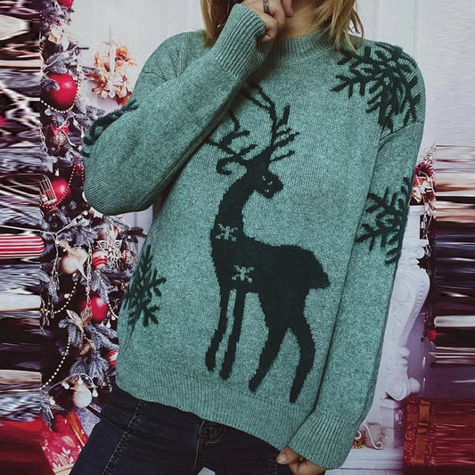 Soft Knitted Christmas Sweater - Warm Pullover