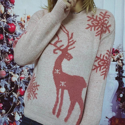 Soft Knitted Christmas Sweater - Warm Pullover