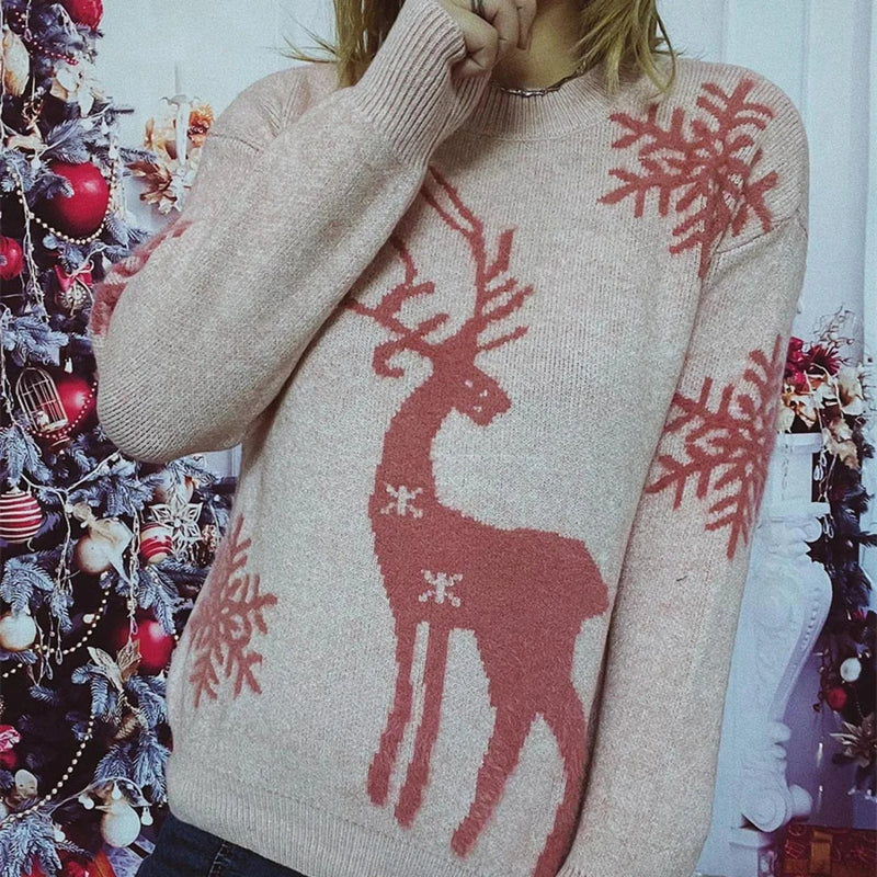 Soft Knitted Christmas Sweater - Warm Pullover