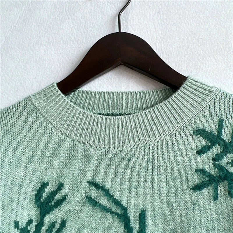 Soft Knitted Christmas Sweater - Warm Pullover