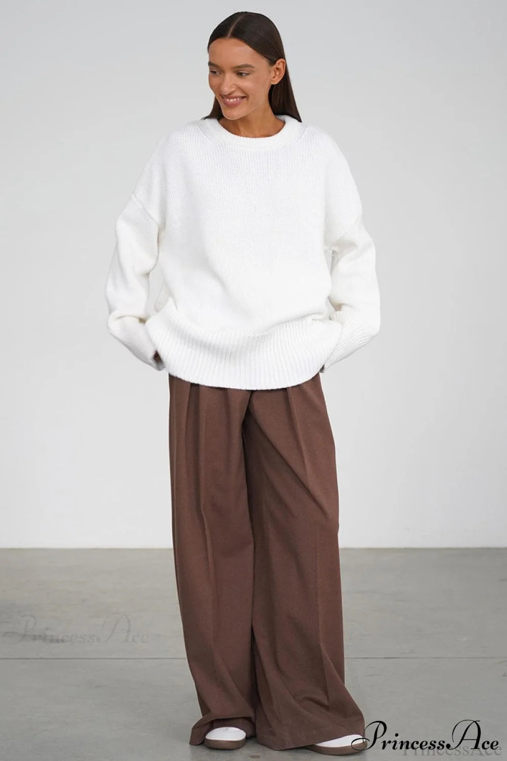 Knit Crew Neck Sweater