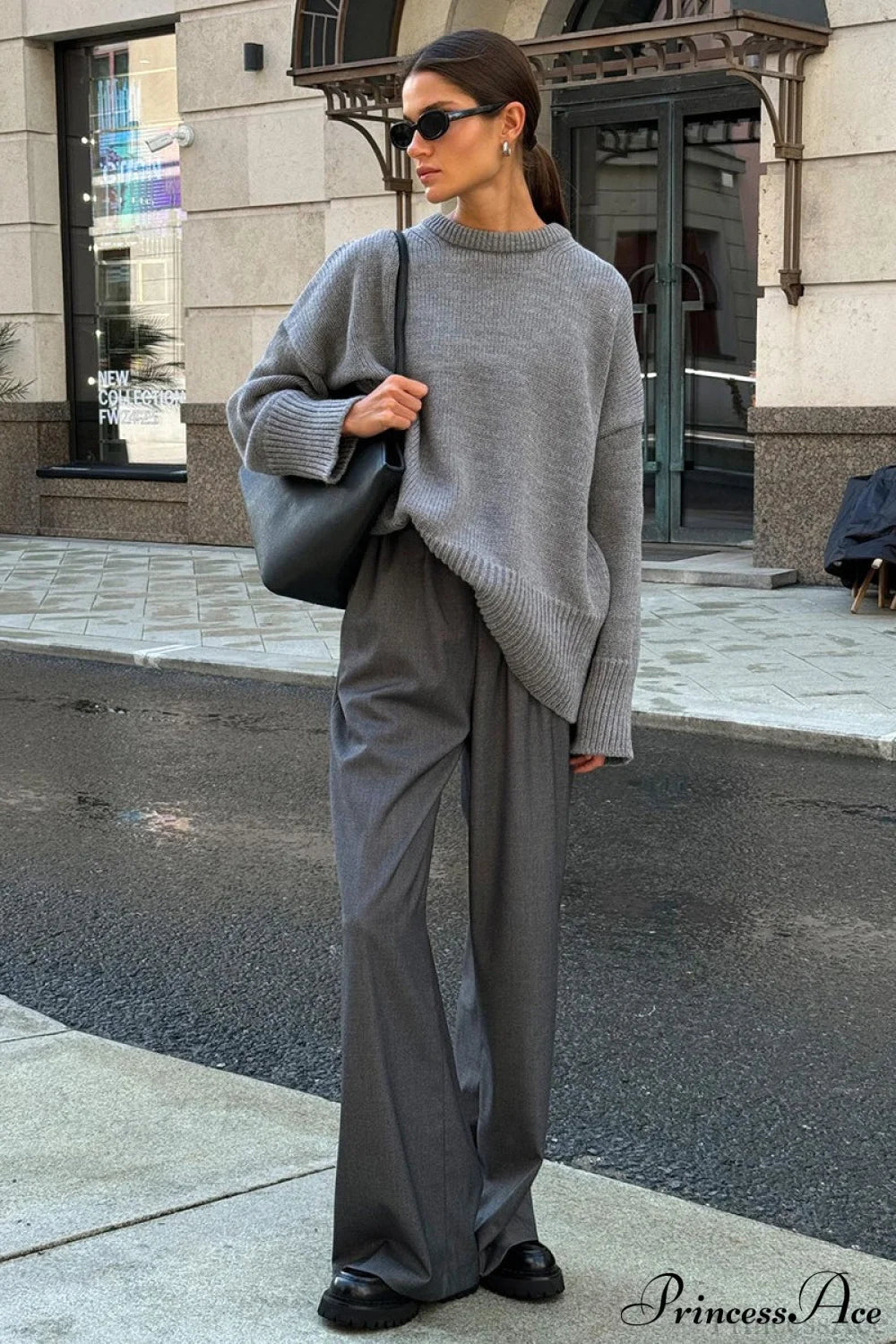 Knit Crew Neck Sweater