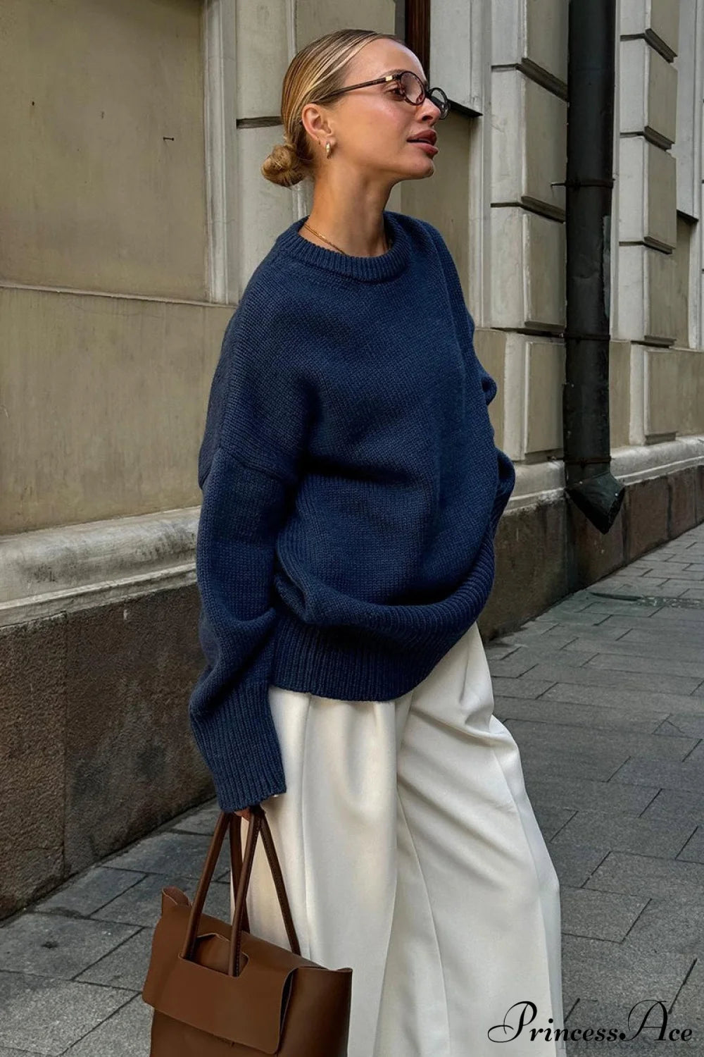 Knit Crew Neck Sweater