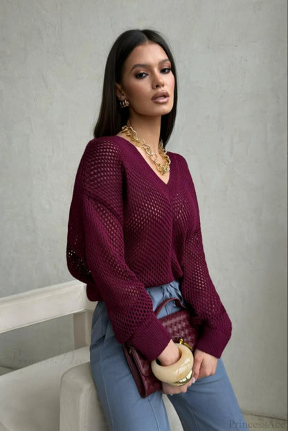 Minimalist Cutout Cropped Sweater