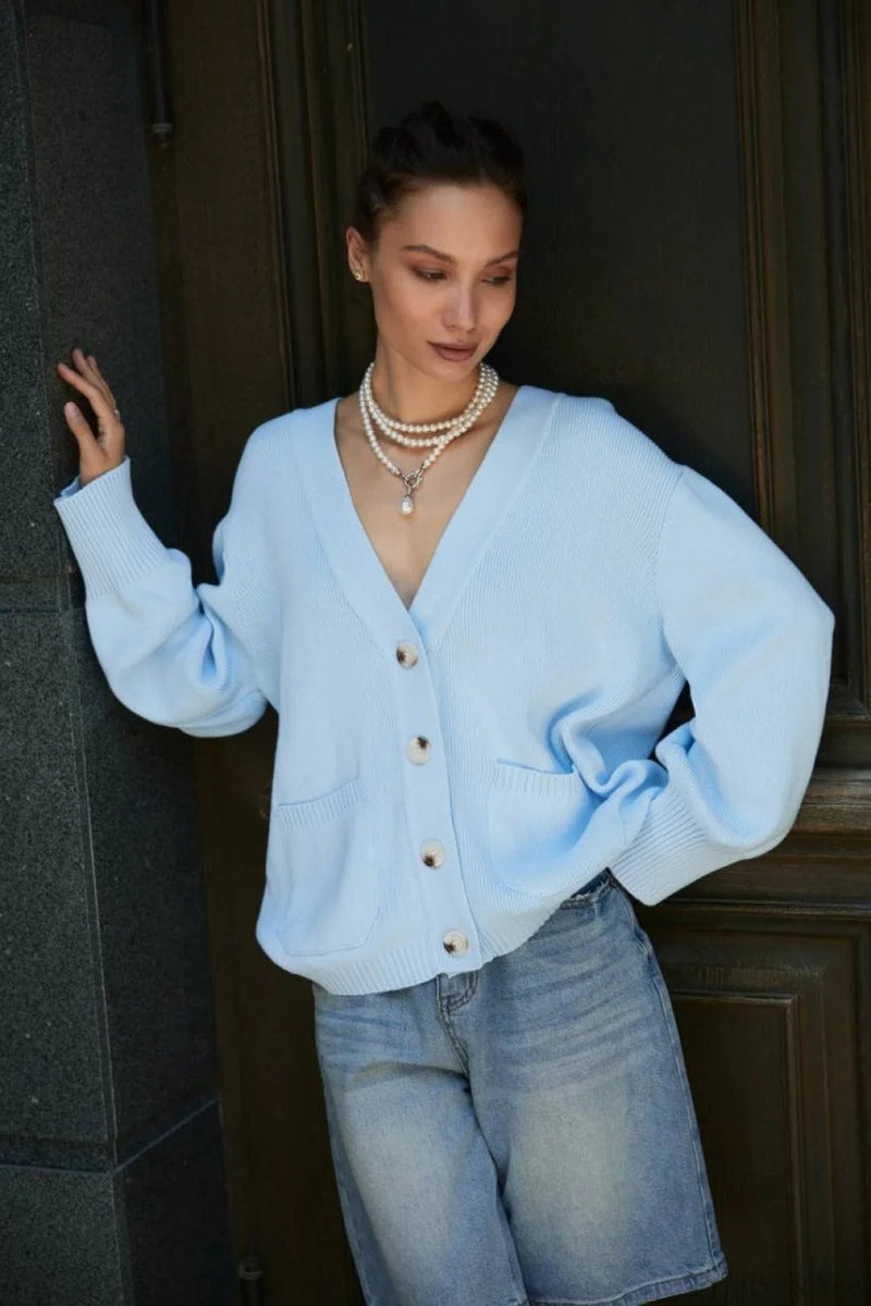 Minimalist Sheer Long Sleeve Sweater