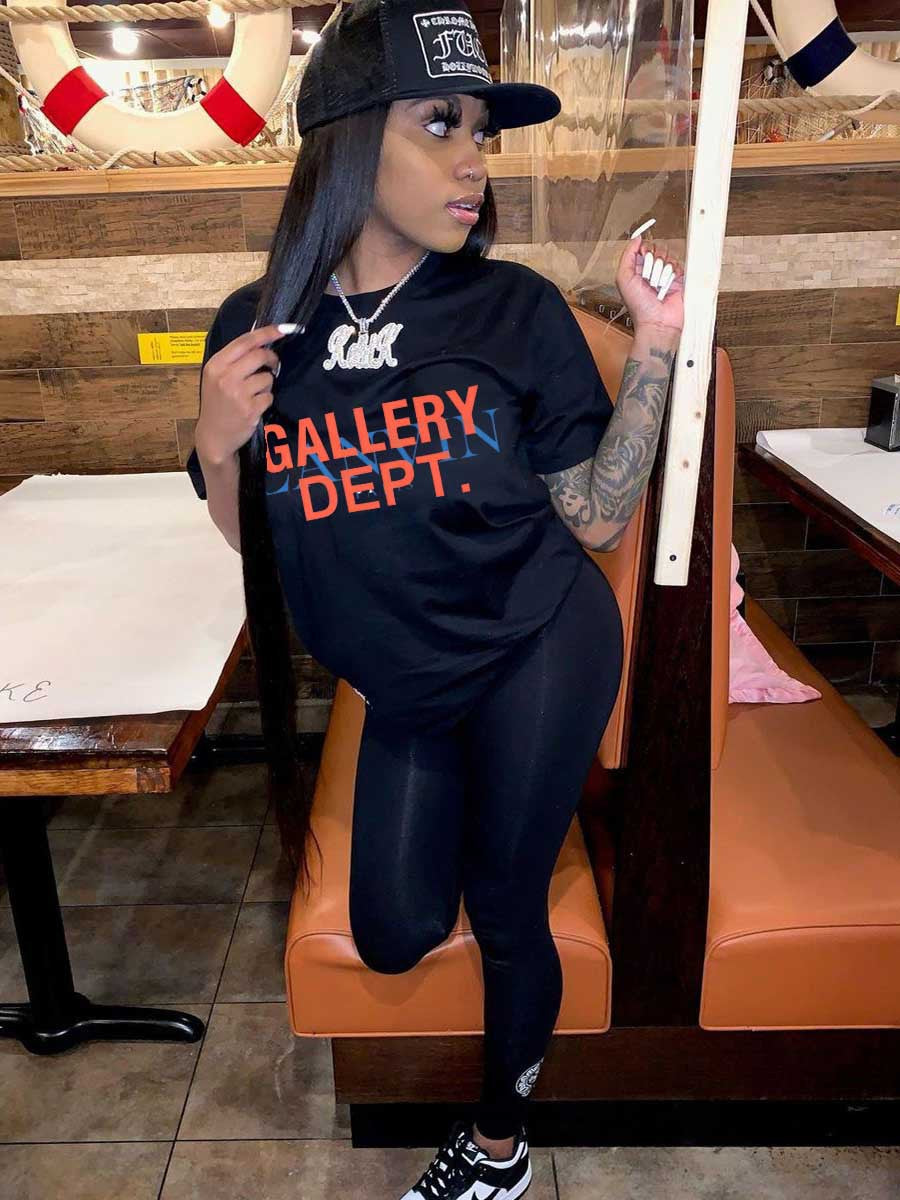 Gallery Dept Letter Print T-shirt Ar506