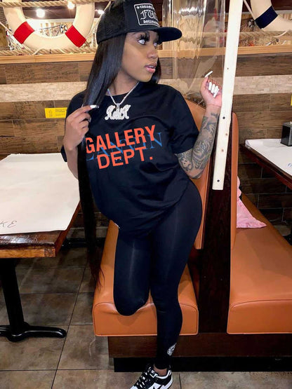 Gallery Dept Letter Print T-shirt Ar506