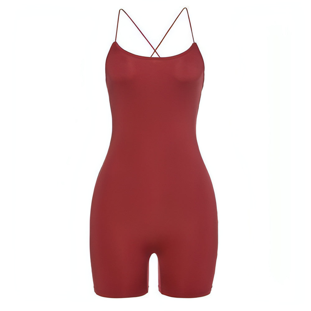 Spaghetti Strap Sleeveless Romper