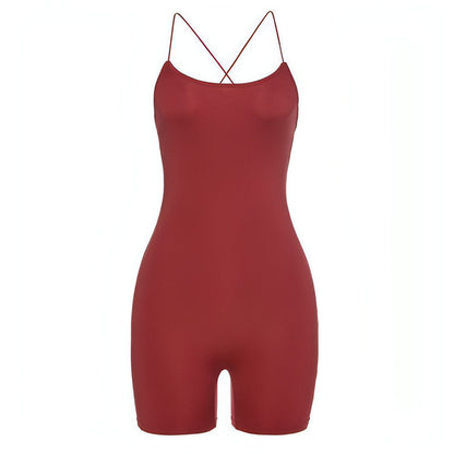 Spaghetti Strap Sleeveless Romper