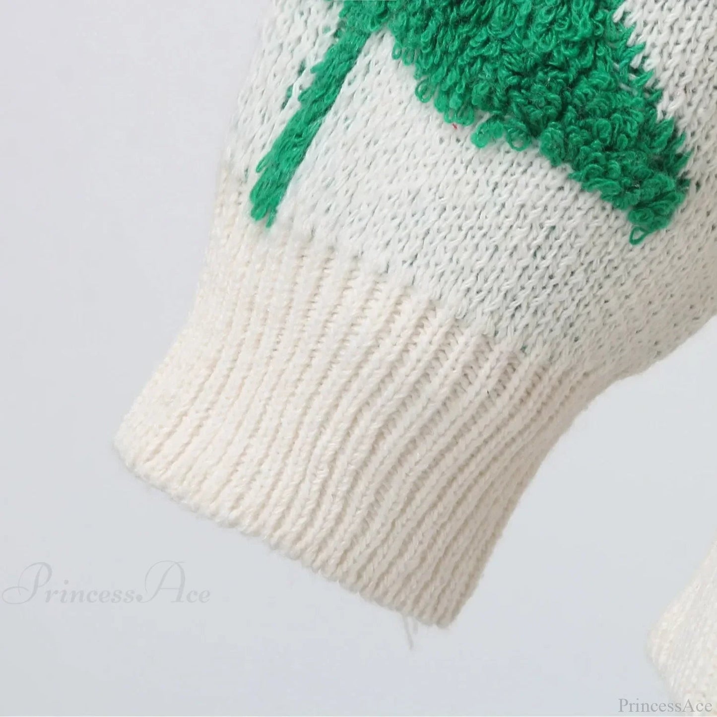 Autumn Winter Knitted Spliced Loose Round Neck Long Sleeve Christmas Sweater