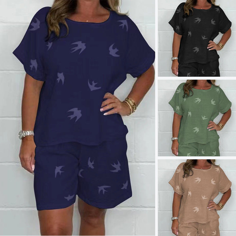 Dahlia – Breezy Printed Two-piece Set