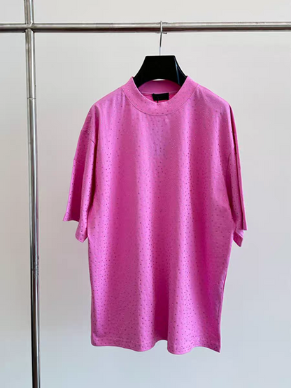 Rhinestone Studded Oversized T-shirt