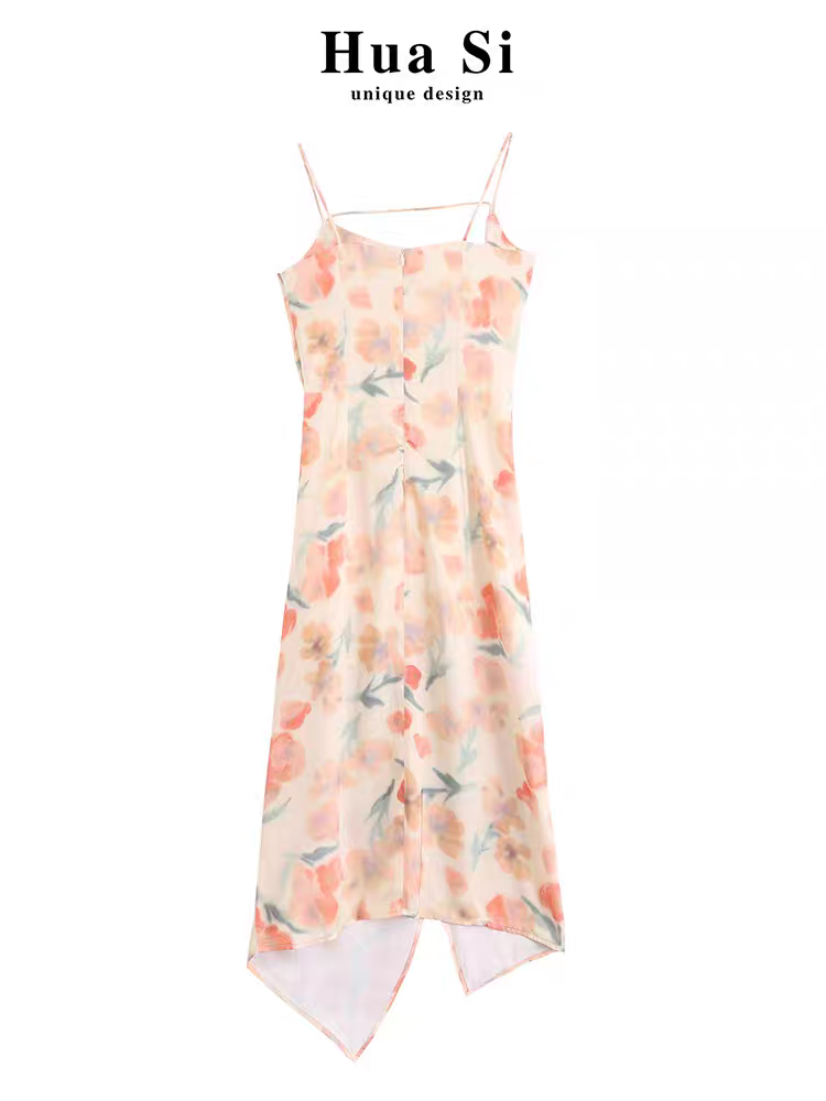 Print Ruched Midi Dress