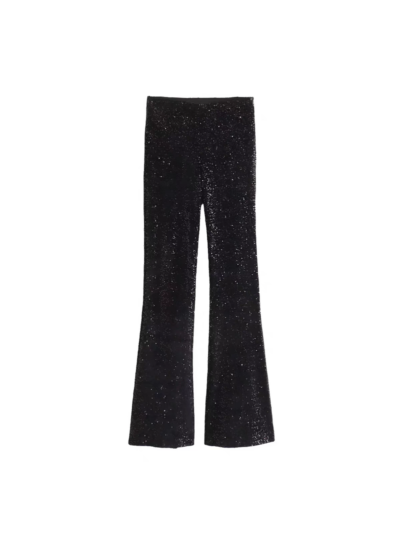 Sequins Waist Coat Top & Pants Coord Set