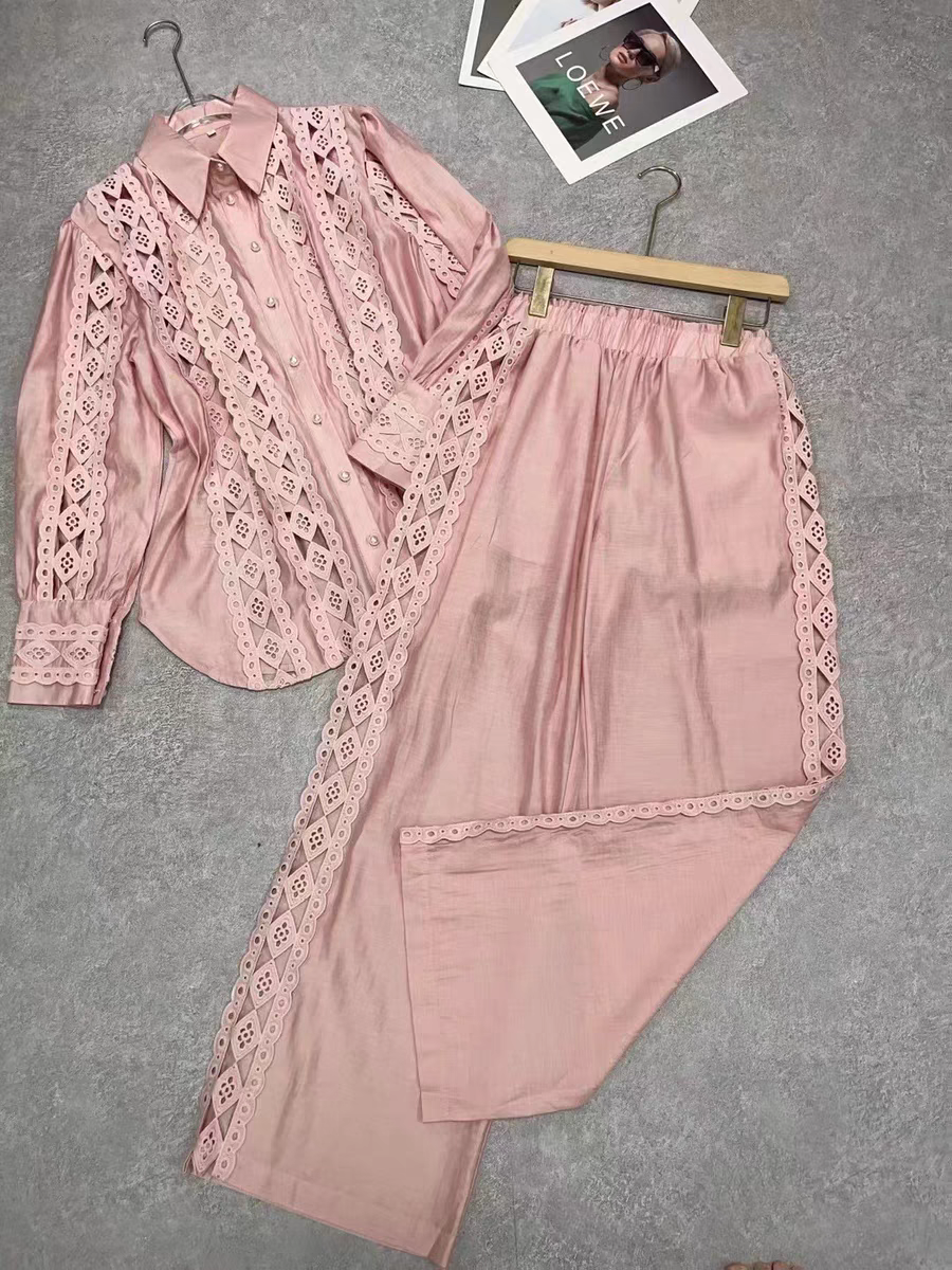 Emroidred Coord Set Shirt & Pant