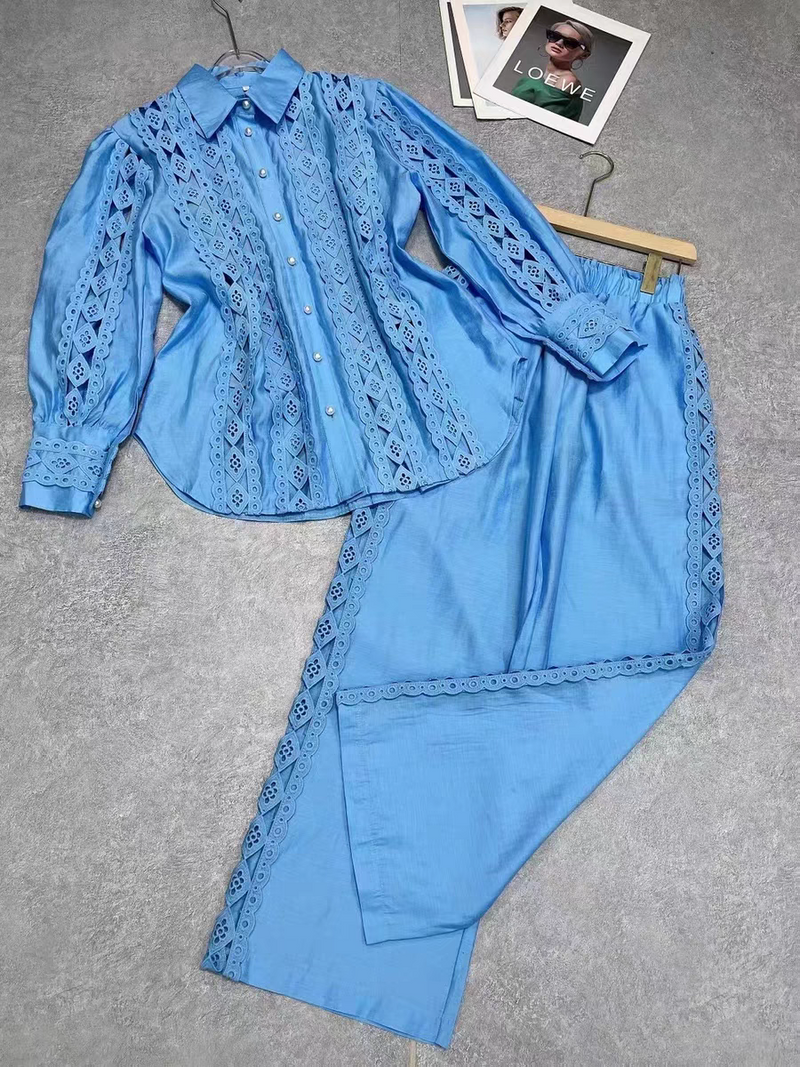 Emroidred Coord Set Shirt & Pant