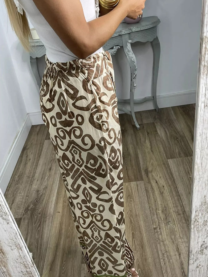 Geometric Printed Pants