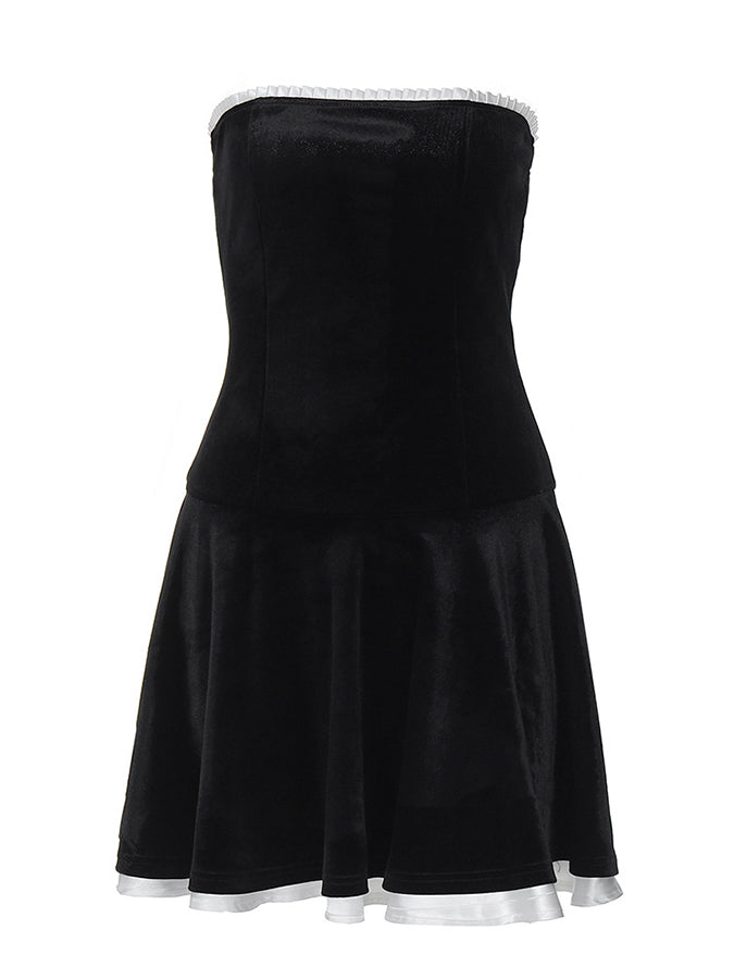 Black Off Shoulder Mini Dress